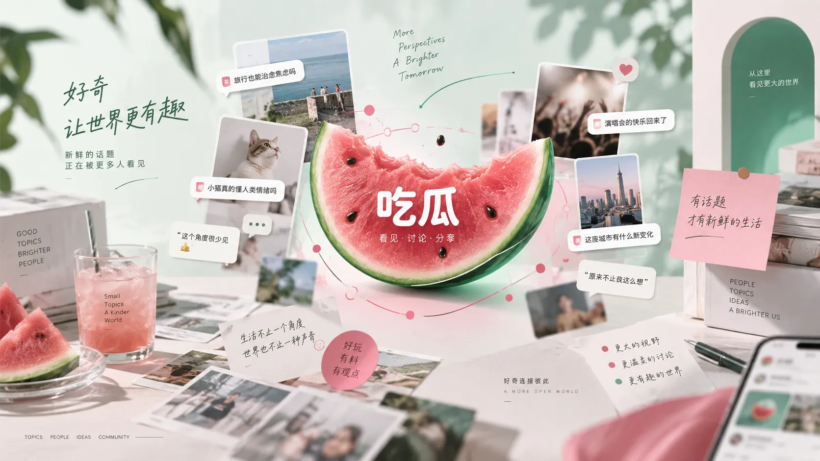 新闻资讯与话题阅读主题画面
